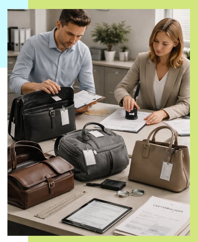 Сертификация сумок в Кумертау от 7657 руб. | Алешин-Кра