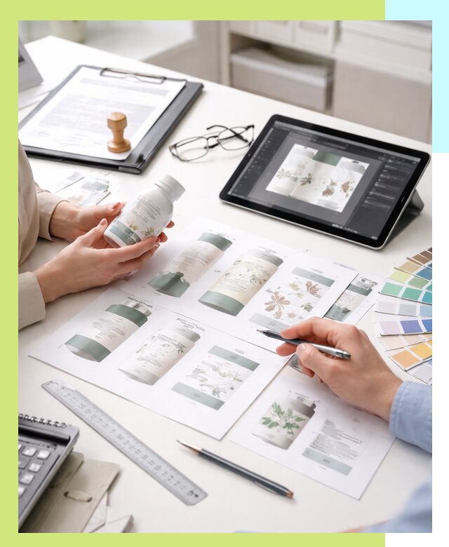 Профессиональная разработка дизайна и текста этикетки продукции в Кумертау