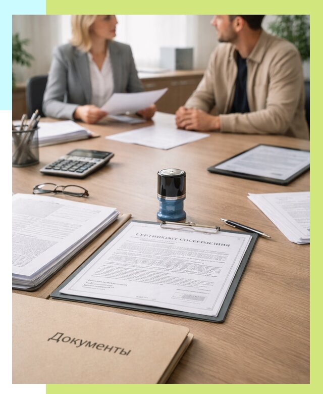 Сертификат соответствия на продукцию в Кумертау от 15314 р.|Алешин-Кра